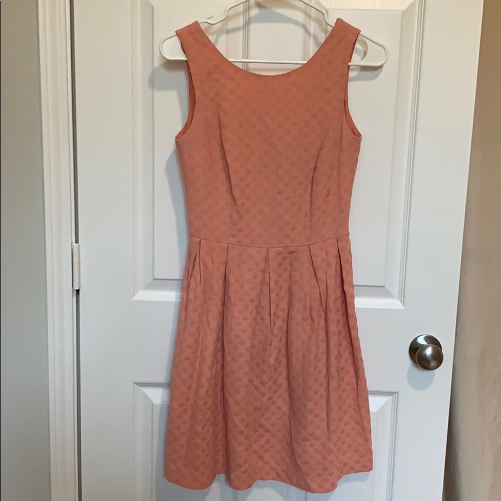 Dorothy Perkins salmon/coral polka dot dress